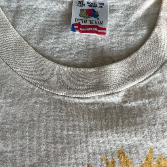 VINTAGE SINGLE STITCH Janis Joplin 100 percent cotton t -shirt 🎸🎸🎸 size XL - Picture 4 of 7